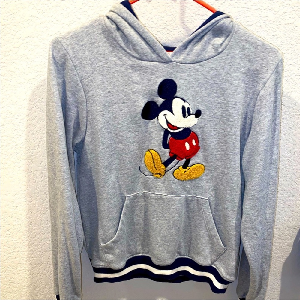 DISNEY MICKEY MOUSE EMBROIDERY HOODED SWEATER